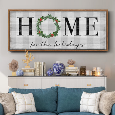 Home for the Holidays- Framed Canvas