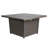 Dellana 42" L x 42" W Handwoven Rattan Outdoor Propane Gas Fire Pit Table with Lid-1392396426
