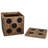 Storage Box Mindi Wood 15.7" x 15.7" x 15.7" Dice Design