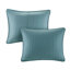 3 pièces de courtepointe pour lit double / grand lit en sarcelle - microfibre, rembourrage en coton, réversible, piqûre, crée une chambre invitante, comprend et 2 taies décoratives 3 rembourrées de coton-120276127-120276131