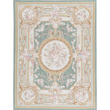 Aubusson Renaissance Wool Oriental Area Rug
