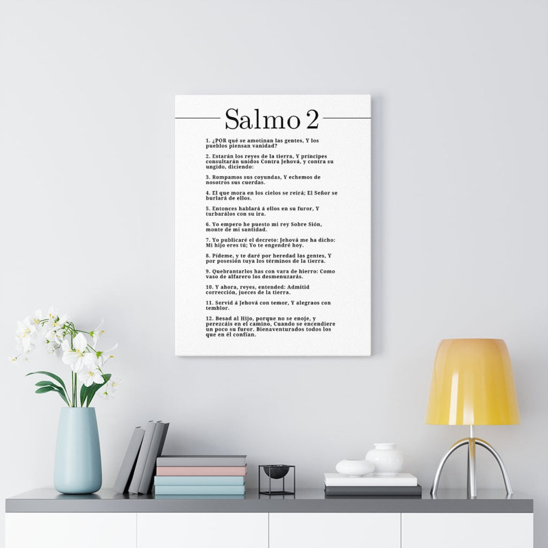 Salmo 2, impression d'art en cristal et liste de couleurs, H 16 po x l 12 po x P 1,25 po