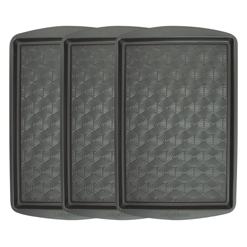 Taste Of Home Non-Stick Steel 3 Piece Baking Sheet Set
