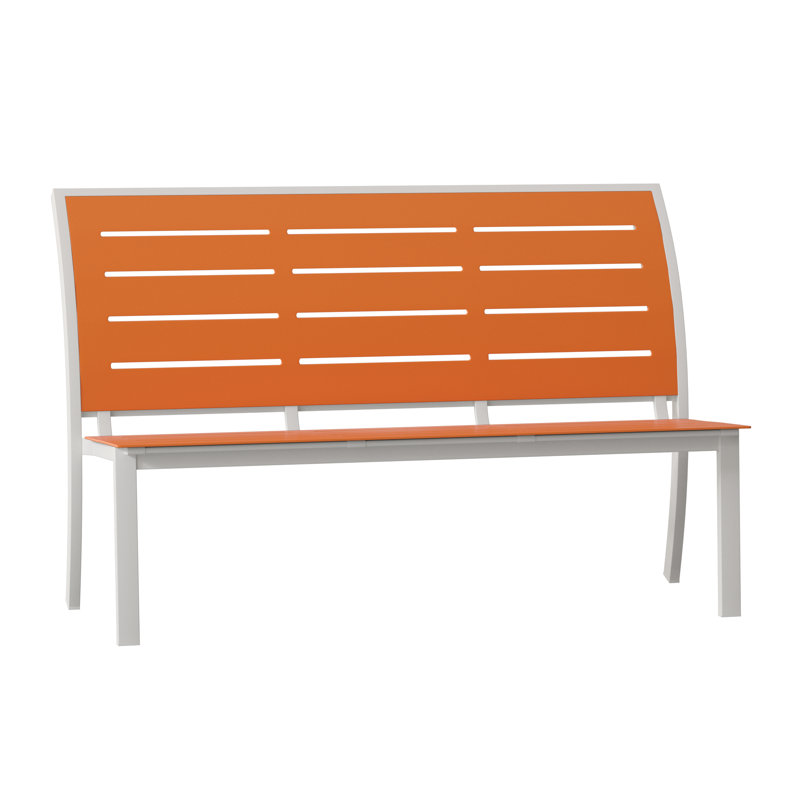 Bazza Outdoor Bench, Kona P10, Textured Snow