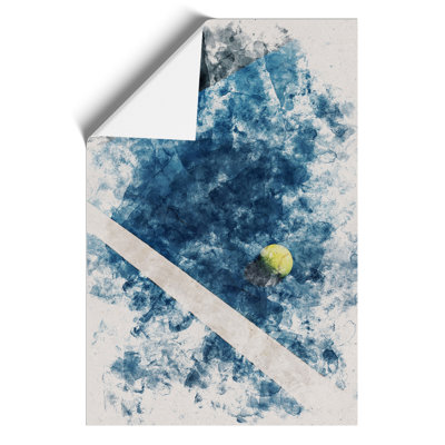 The Tennis Court Watercolour - Frameless Print