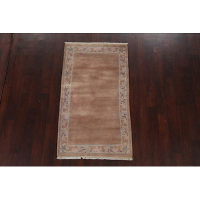 Tapis népalais oriental en laine noué à la main 3 x 5