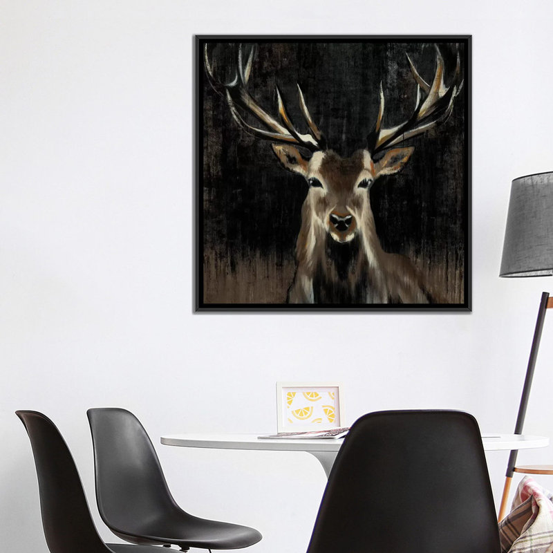 « young flamby », reproduction sur toile, H 18 po x l 18 po x P 1,5 po, Toile avec cadre noir, Pas de tapis