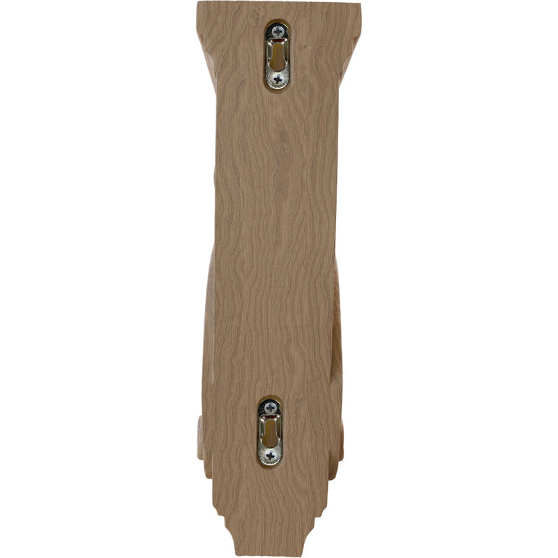 Corbeau traditionnel de Boston, Acajou, H 13 po x l 3,875 po x P 8 po