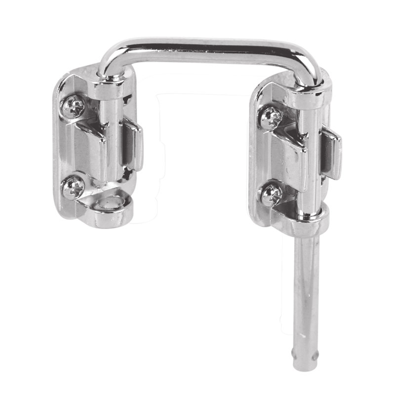 Patio Sliding Door Loop Lock  Increase Home Security, Install Additional Child-Safe Security, Hardened Steel Bar with Diecast Base (Single Pack)