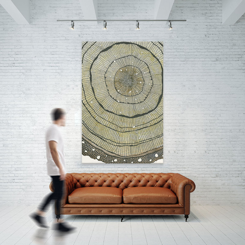 Reproduction d’art sur toile, "FIR" par Sandrine Pellisier