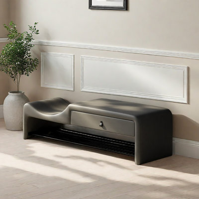 Banc de rangement pour chaussures 47,2 po