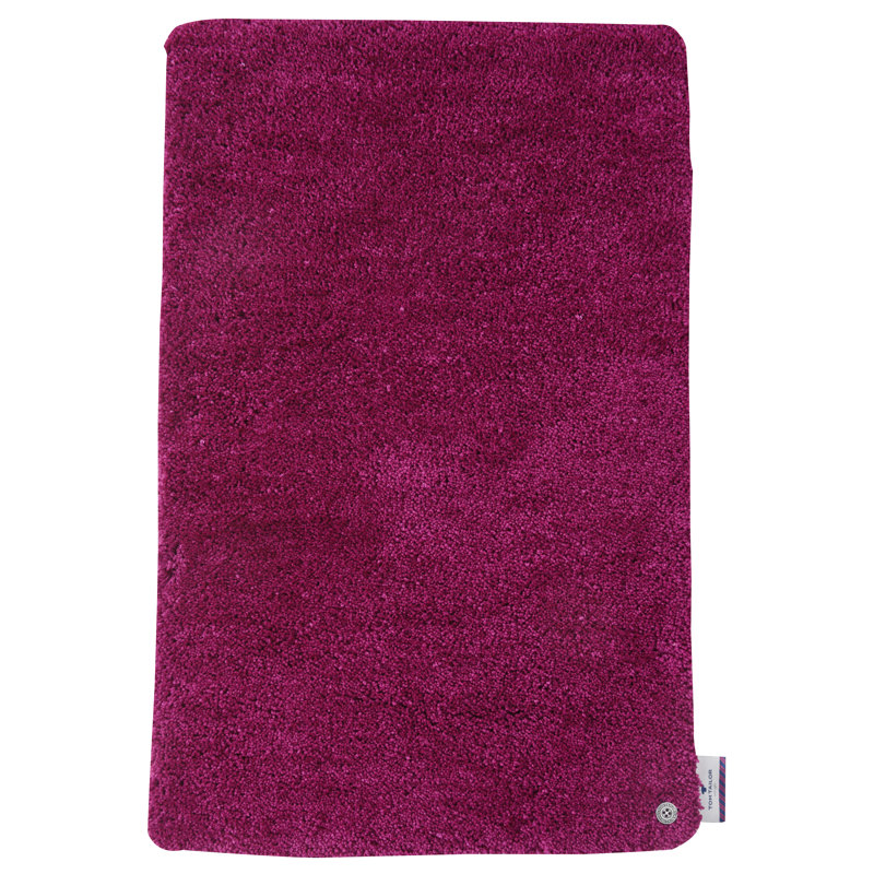 Non-Slip Bath Rug and Bath Mat, Rectangular 70 x 120cm, Dark pink