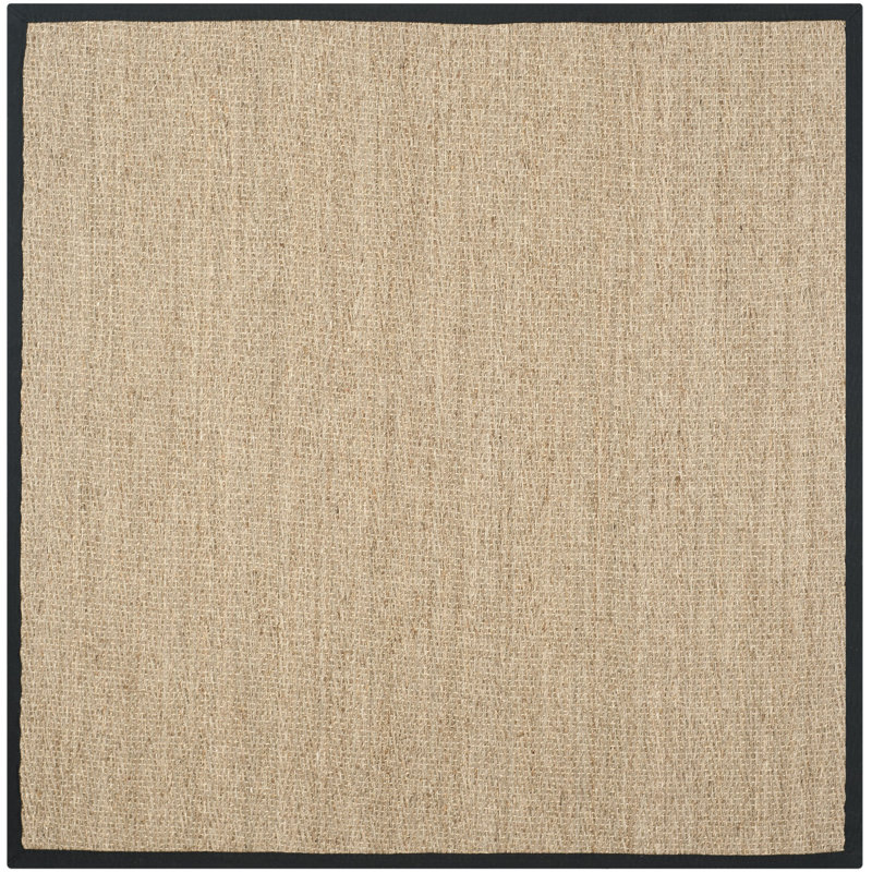 Emmaline Area Rug, Natural/Black, Square 183 cm