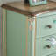 Armoire d'appoint en bois manufacturé brun-vert massif