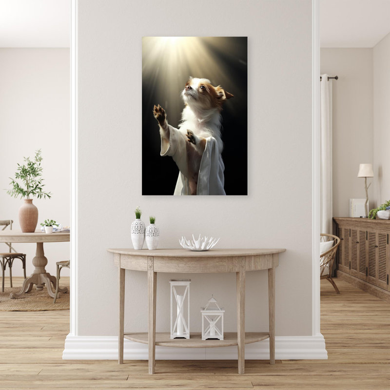 Chihuahua 2 - 1 pièce, reproduction d'art graphique sur toile tendue, H 36 po x l 24 po x P 1,25 po