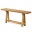 Table basse de style naturel, table d'entrée en bois, console élégante