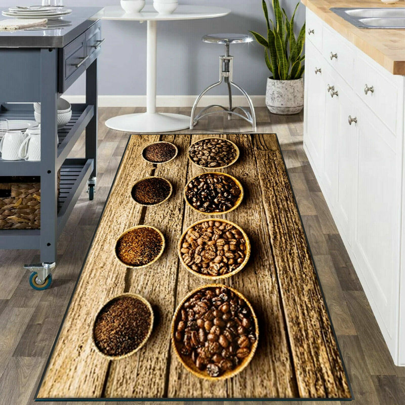 Herika No Pattern And Not Solid Colour Area Rug Set, Runner 50 x 150cm