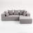 Comfortable Modular Sectionals With Plush Grey Cushions For Home