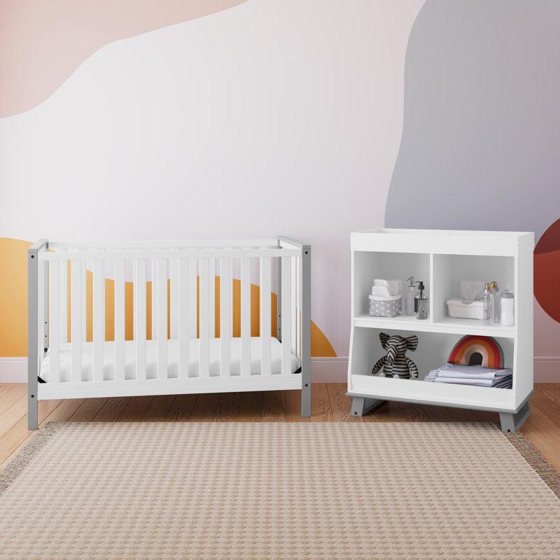 Ensemble de chambre de bébé 2 pièces Storkcraft, Blanc / gris