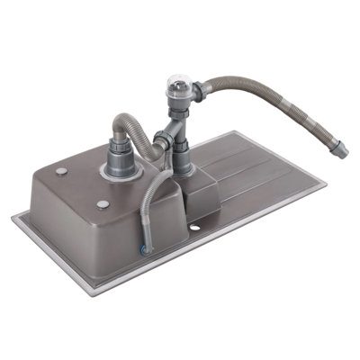 Modern Quartz Resin Composite Kitchen Sink with Waste Kit
