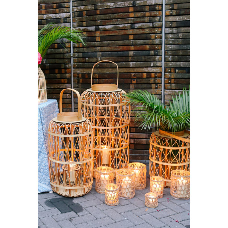 Amanda Lindroth Harbour Island Lantern, 44" H x 21" W x 21" D
