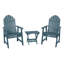 Chaise Adirondack en plastique avec table Anette-280281402