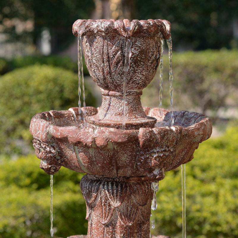 Three-Tier Antique Fountain, Brown