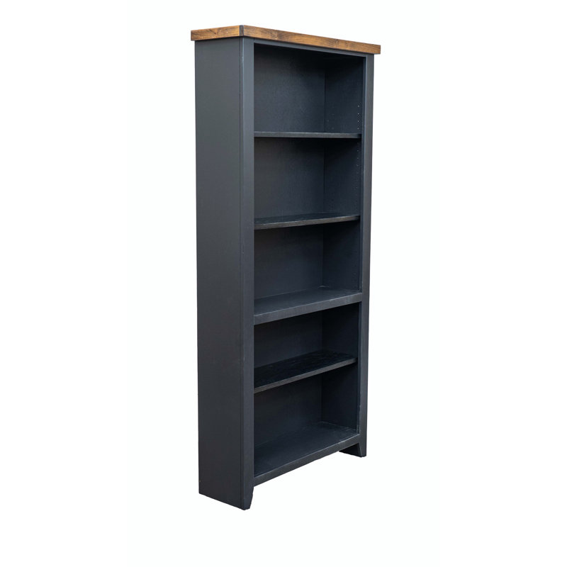 Columbia Bookcase, No Assembly Required, (5 Shelves) 72"H x 34"W x 11"D, Blue