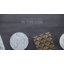 Paquet de 4 sous-verres ronds de minuit