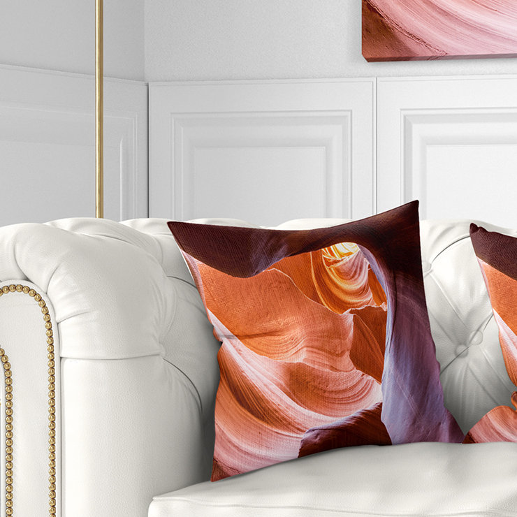 Coussin Antelope Canyon, 18 po x 18 po, Coussin décoratif
