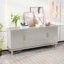 70.07"Large Size 4 Door Cabinet, Suitable For Living Room, Kitchen, Bedroom, Corridor (Champagne)
