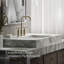 Purist Widespread Bathroom Sink Faucet with High Cross Handles and High Gooseneck Spout-1935476206