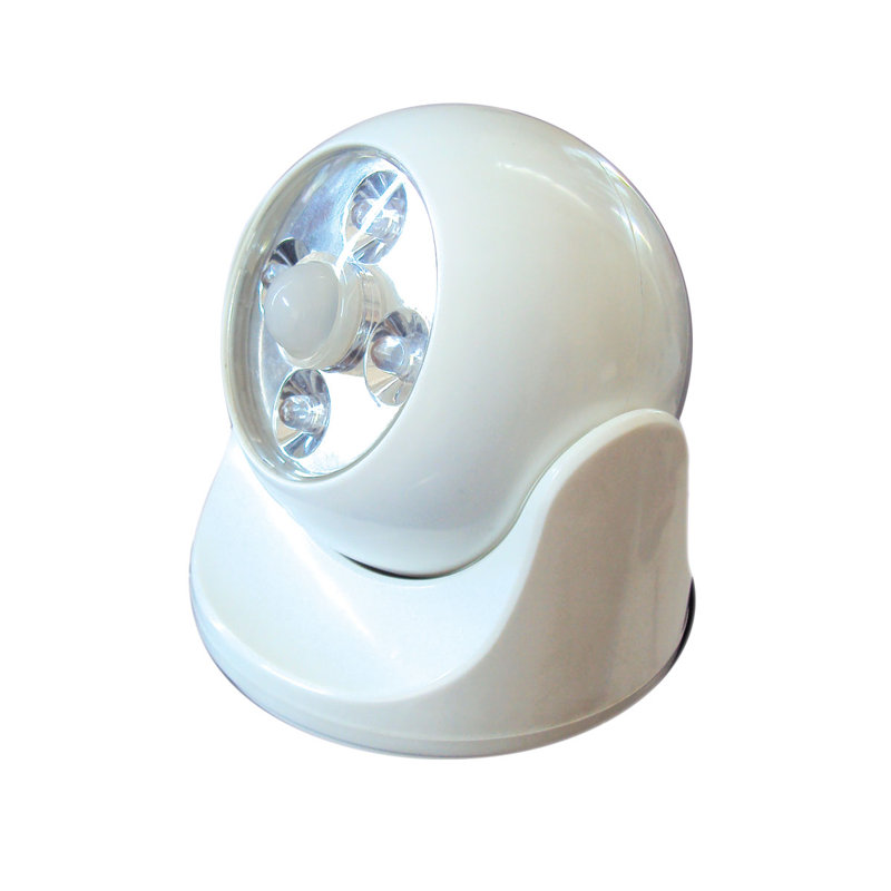 Battery Powered Convenience Battery Powered Integrated LED Deck Light, White
