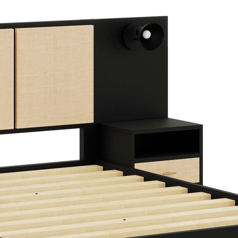 Cadre de lit avec tables de chevet