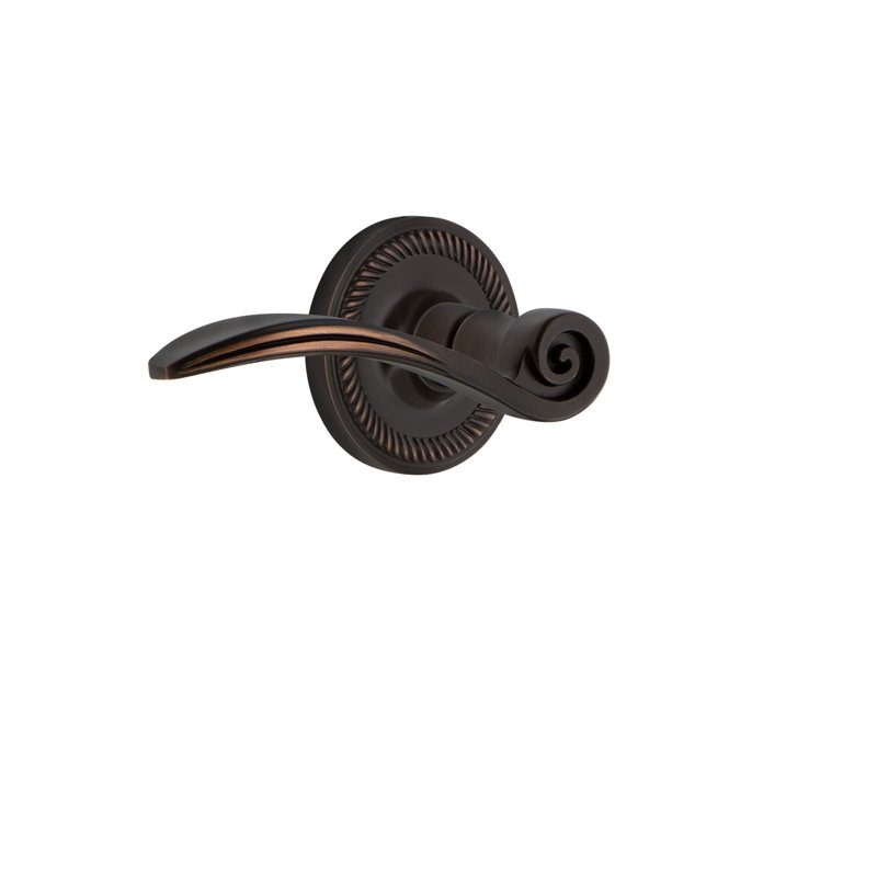 Nostalgic Warehouse Rosette Passage (couloir et garde-robe) avec levier Swan, Droite, 2-3/8 po, Bronze éternel