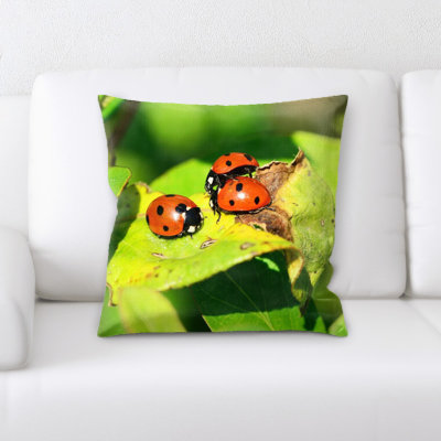 Ladybird Throw Pillow