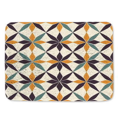 Motif géométrique de tapis de bain décor de salle de bain Art Déco