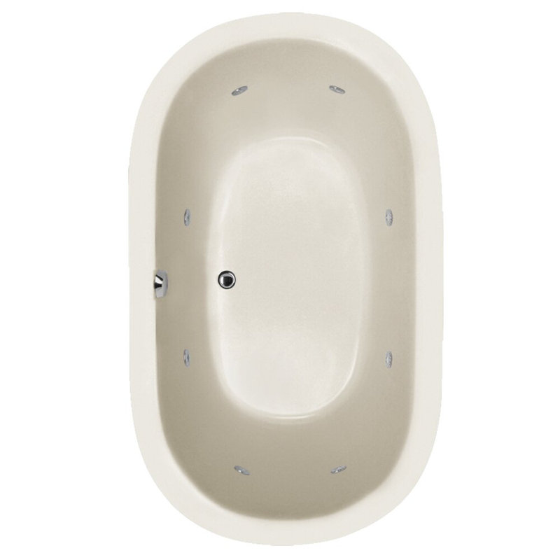 Baignoire tourbillon / en acrylique 66 po x 42 po Designer, It, Chrome poli