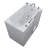 Prairie 45.75'' x 26'' Fiberglass Bathtub with Faucet-23009613-23009614
