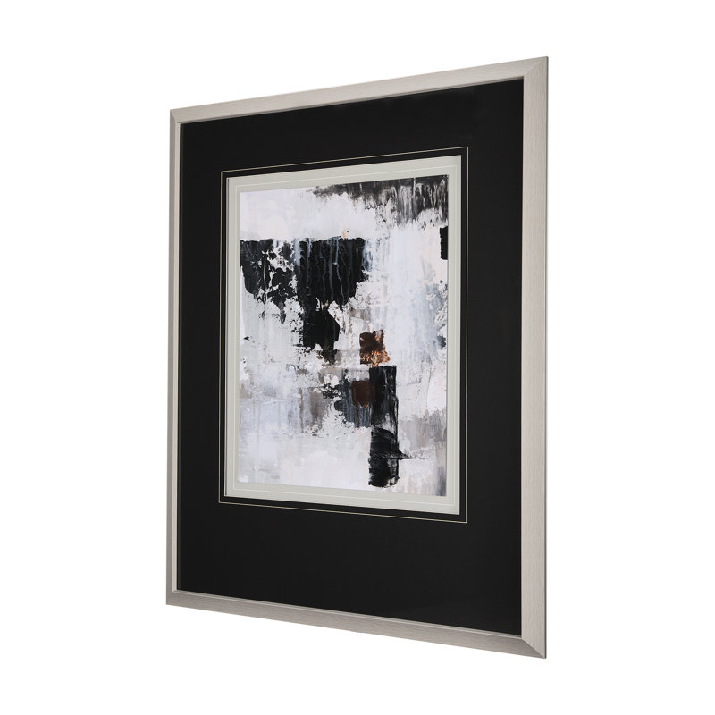 «The Fog II a», reproduction d'art encadrée texturée matte sous verre, Le brouillard II