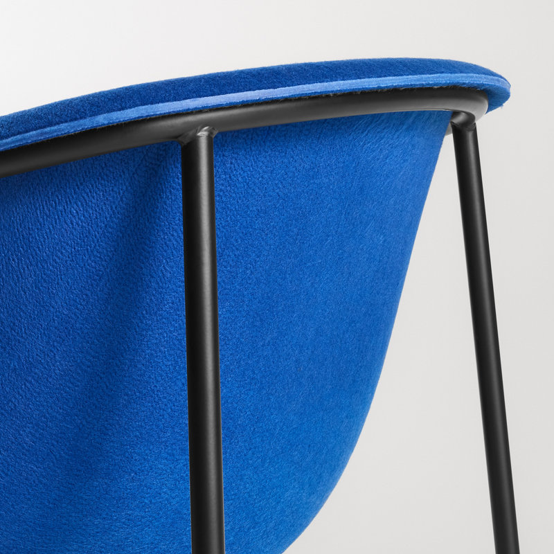 Past Life Upholstered Armchair, Black, Cobalt