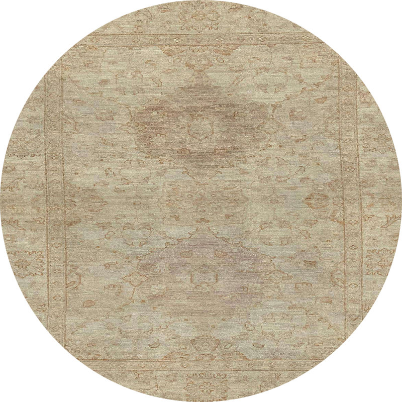 Abstract Indoor Rug, Round 3'