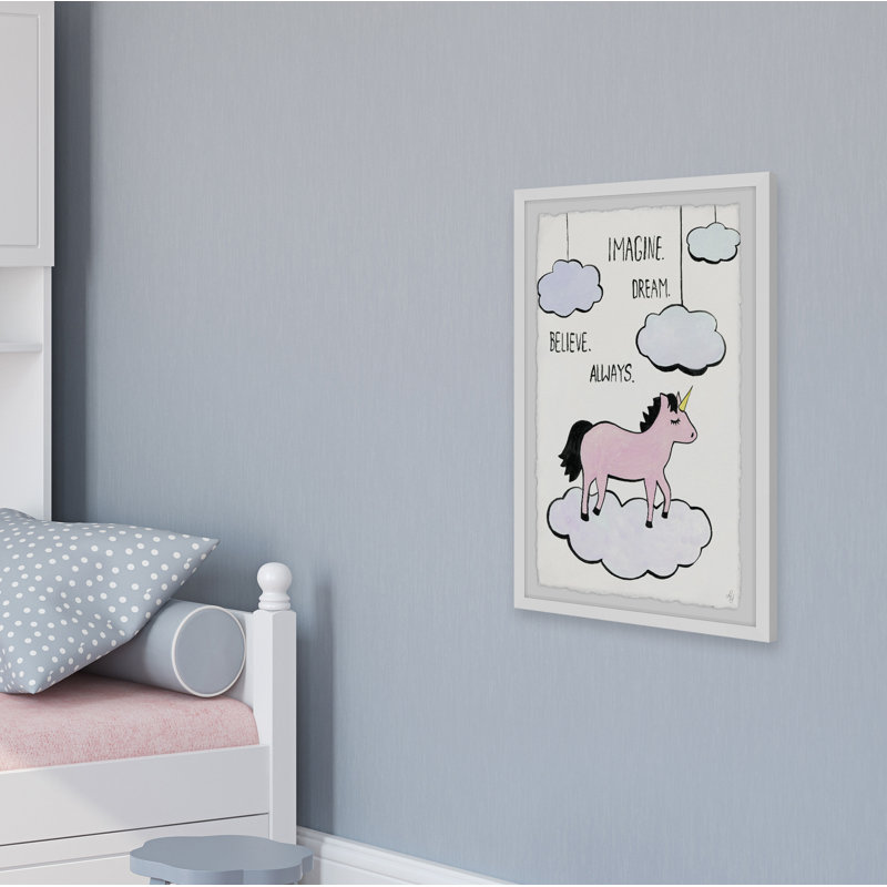Impression encadrée Crosson «Imagine Dream Believe Always», H 24 po x l 16 po x P 1,5 po