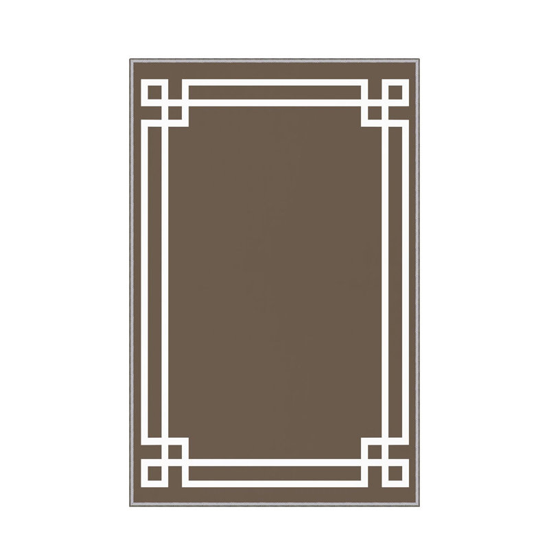 Luxurious Woven Area Rug, 5.9 x 9.2 ft, 100% Polyester, Antibacterial | Non-Slip PVC Felt Dot Underside, 0.3 in Pile Height | Machine Washable, 3D Digital Print, Perfect for Living Room & Bedroom Décor