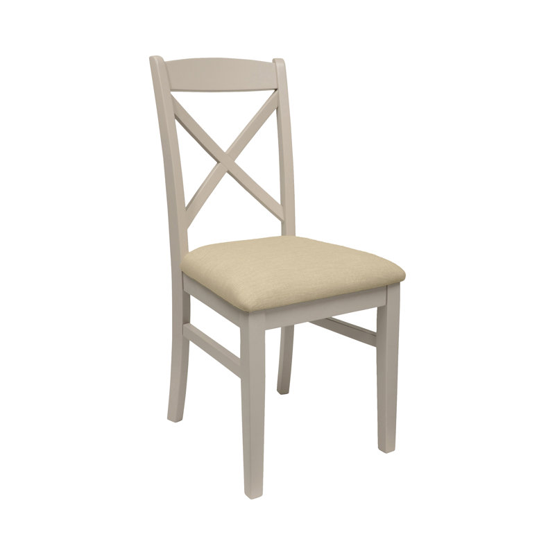 Bayou 50cm H Upholstered Cross Back Side Chair, Truffle