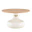 Table basse gigogne ronde moderne, agencement flexible, piètement en forme de gourde-975504987