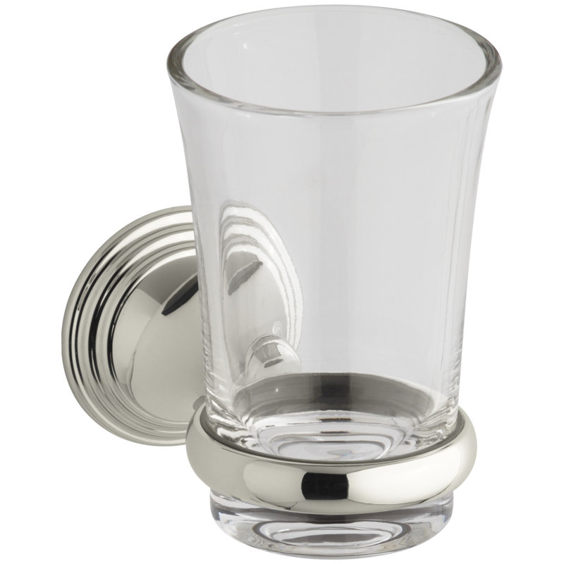 Devonshire Tumbler and Tumbler Holder, Vibrant Polished Nickel