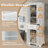Modern Freestanding Linen Bathroom Cabinet