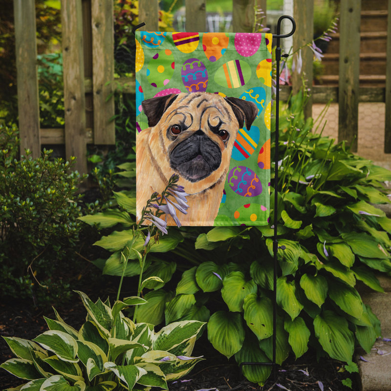Drapeau de jardin Atara, Carlin (beige et noir)