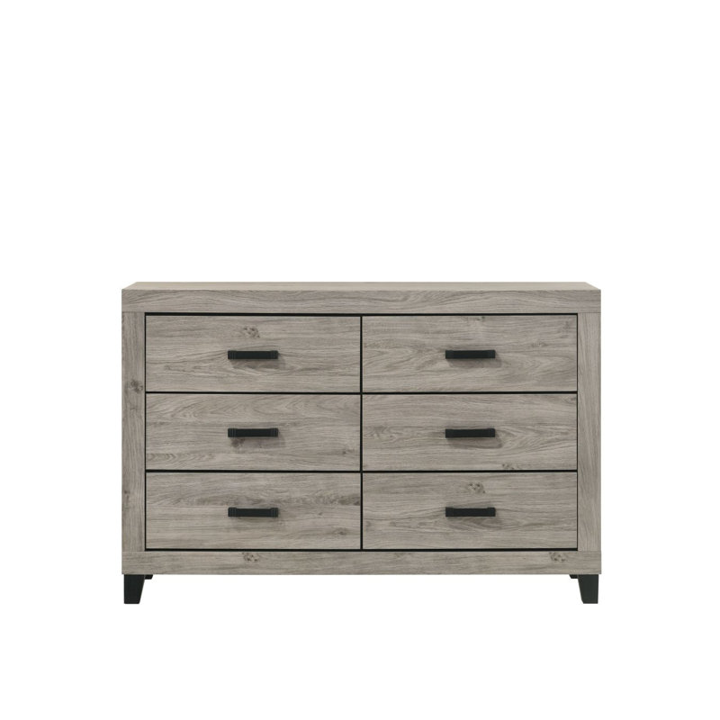 Dresser With Light Grey Finish For Bedroom